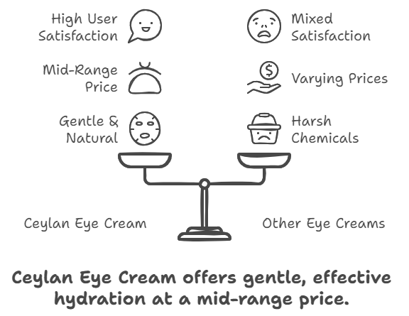 Other Eye Creams vs. Ceylan Eye Cream